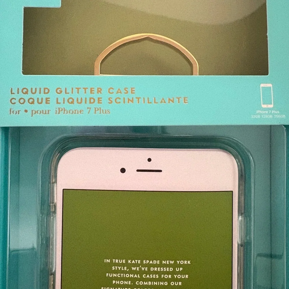 Kate Spade New York iPhone 8 Plus 7 Plus Liquid Glitter Star Phone Case‎